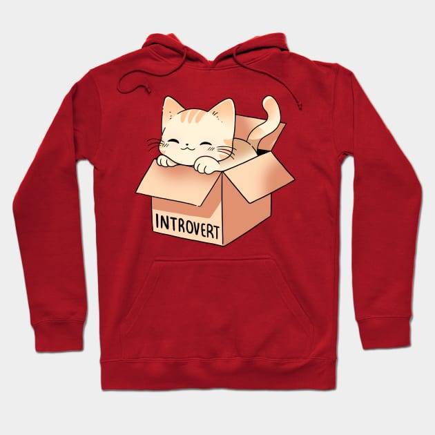 Introvert cat Hoodie by FanFreak